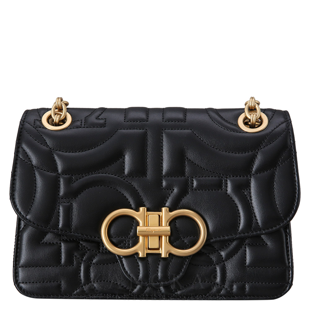 FERRAGAMO(USED)페레가모 21H153 간치니 퀼팅 플랩백